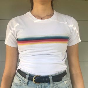 Brandy Melville Rainbow Shirt